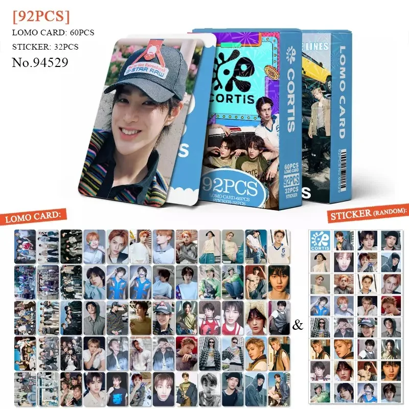 92PCS Korean Boy Group CORTIS New Self Made HD Small Cards MARTIN JAMES JUHOON KEONHO SEONGHYEON High Quality Collect Photocards