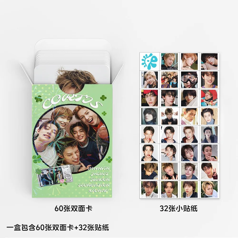 92PCS Korean Boy Group CORTIS New Self Made HD Small Cards MARTIN JAMES JUHOON KEONHO SEONGHYEON High Quality Collect Photocards