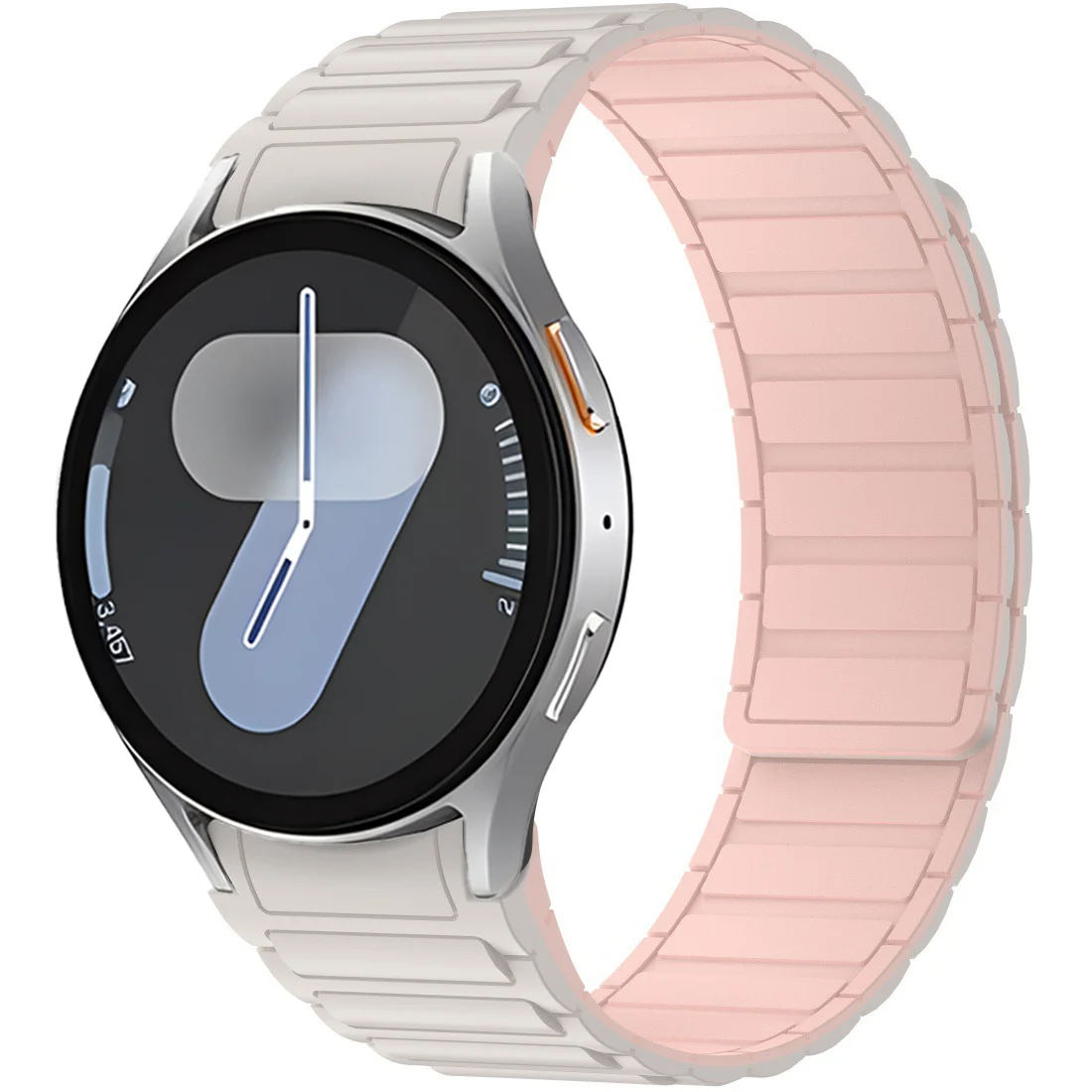 No Gaps Magnetic Silicone Strap For Samsung Galaxy Watch FE 7 6 5 4 40/44mm 5 Pro 45mm Comfortable Band Galaxy 6 Classic 43/47mm