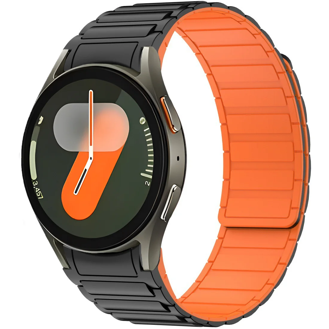 No Gaps Magnetic Silicone Strap For Samsung Galaxy Watch FE 7 6 5 4 40/44mm 5 Pro 45mm Comfortable Band Galaxy 6 Classic 43/47mm