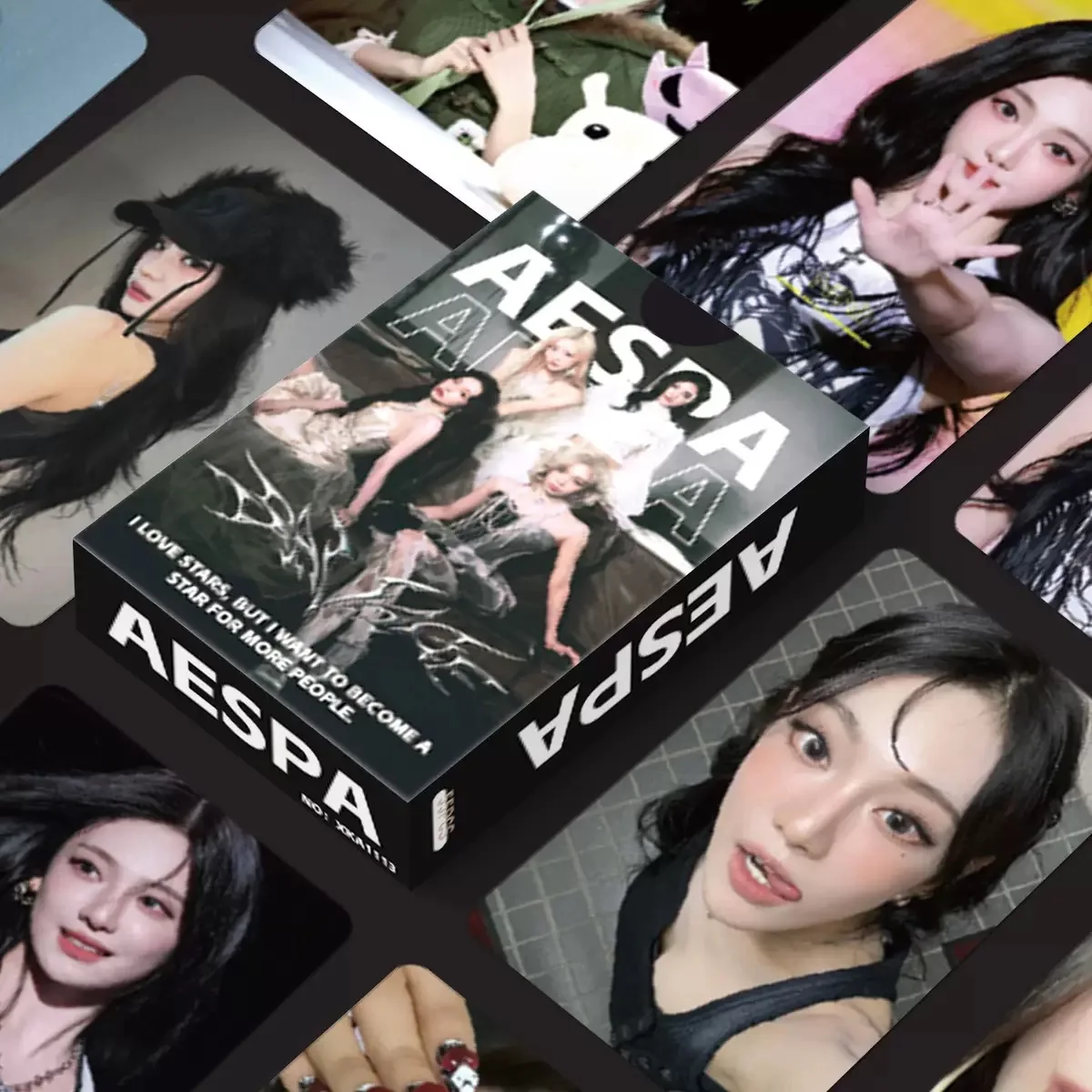 55PCS Kpop Hot Girls Idol Album "Rich Man" "SPICY" HD Small Cards KARINA NINGNING GISELLE WINTER High Quality Lomo Cards