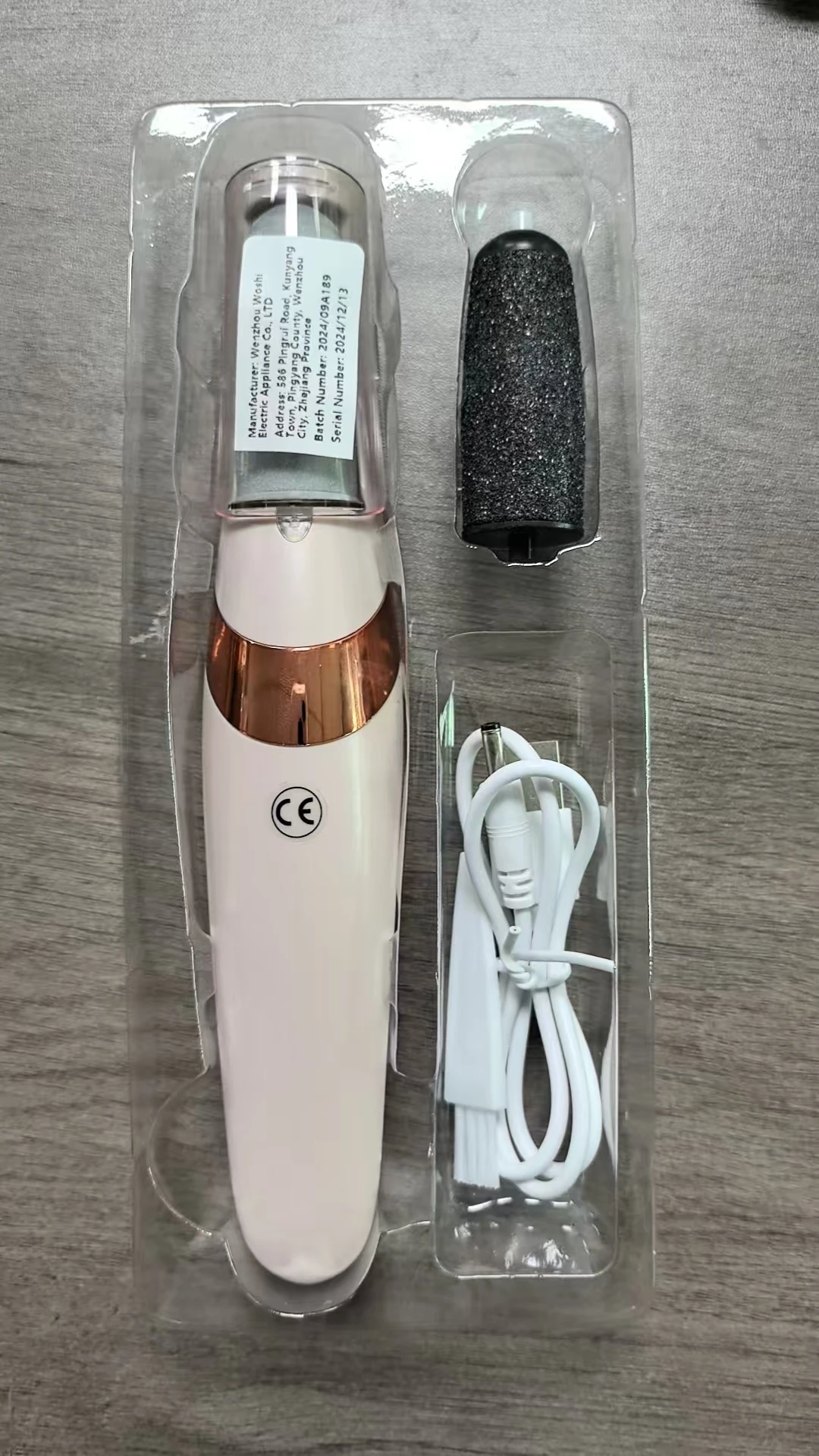 1 Set of Electric Foot Callus Remover, Rechargeable Dead Skin Remover, Callus Foot Skin Grinding Stone, Pedicure Machine