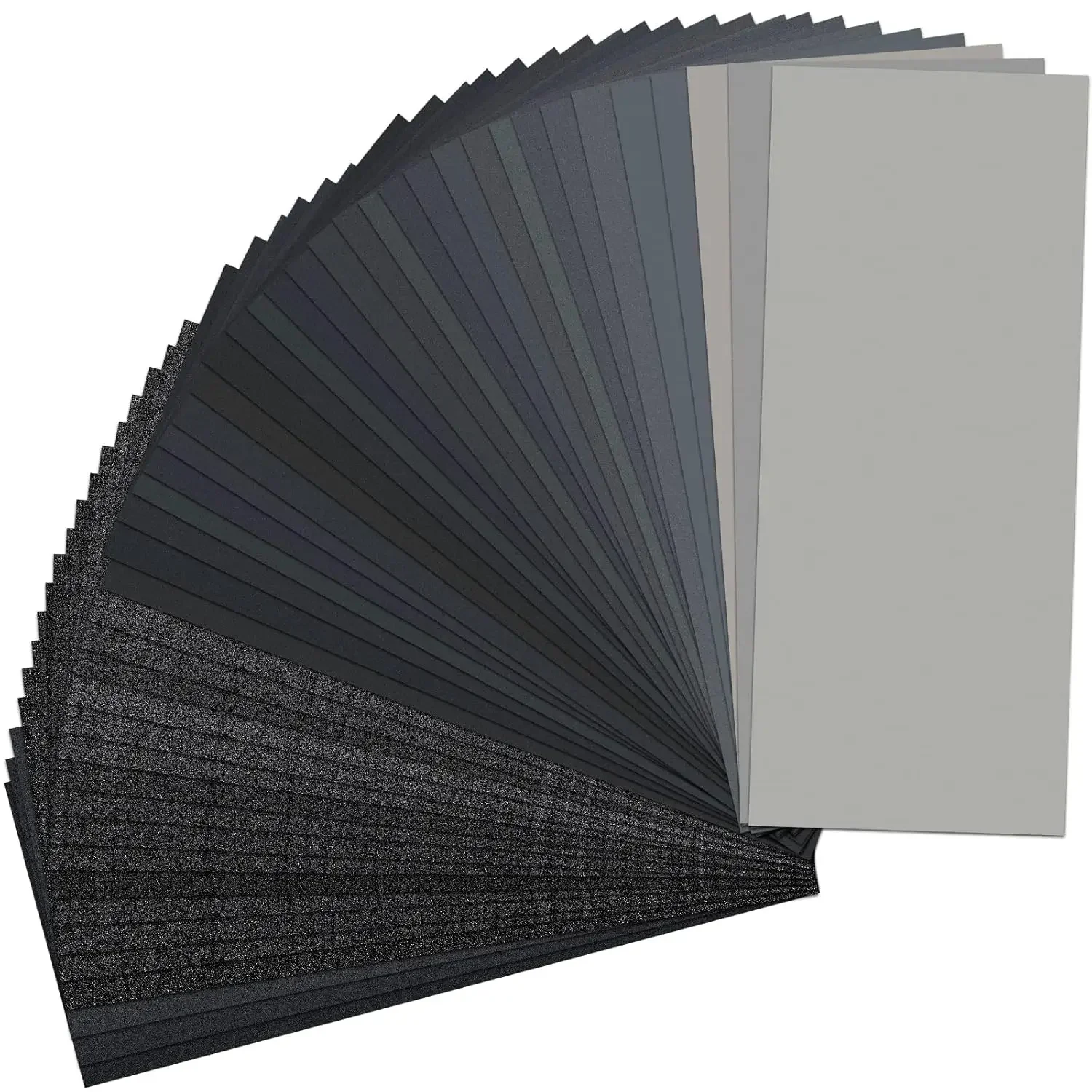 42Pcs Dry Wet Sandpaper Set, 120-3000 Grits, 9×3.6 Inch for Car Polishing, Wood Furniture Finishing & Woodworking Carving