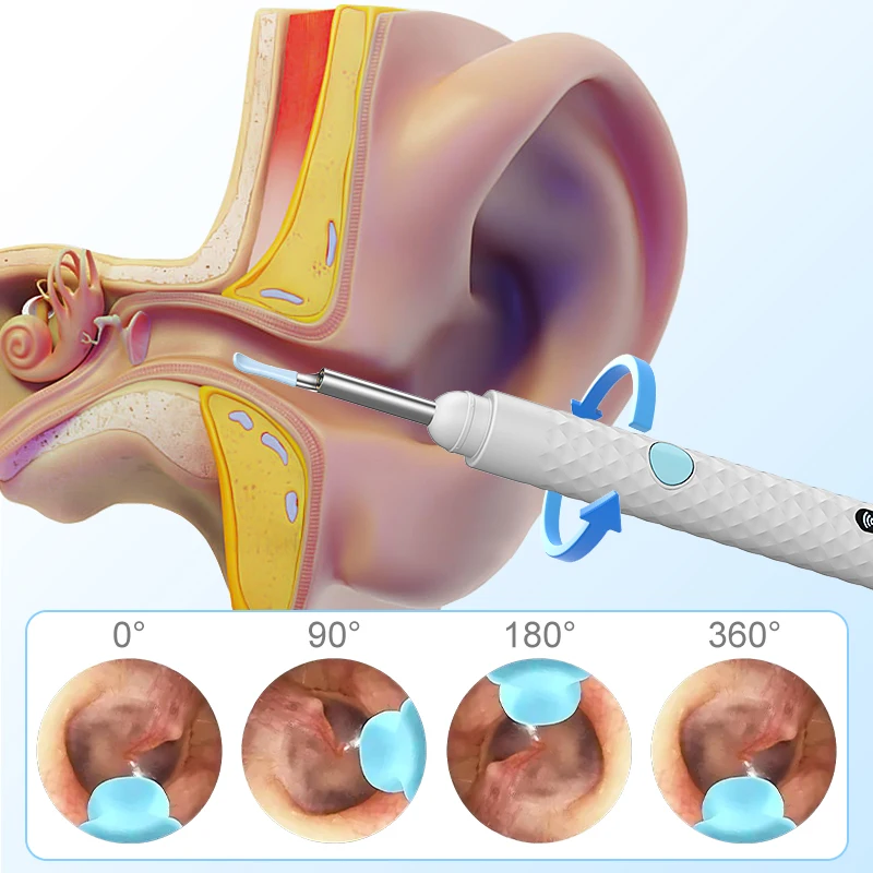 Visual Ear Otoscope HD1080P 4.2mm Camera Ear Pick Kits Digital Ear Sticks Ear Cleaner Endoscope Health Care for Iphone Android
