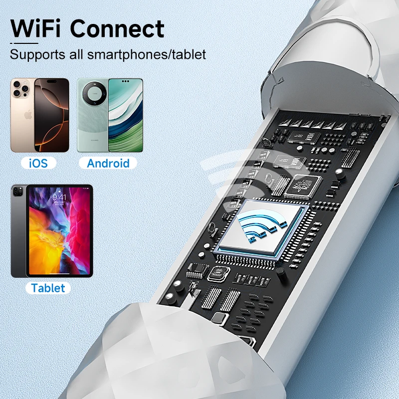 Visual Ear Otoscope HD1080P 4.2mm Camera Ear Pick Kits Digital Ear Sticks Ear Cleaner Endoscope Health Care for Iphone Android