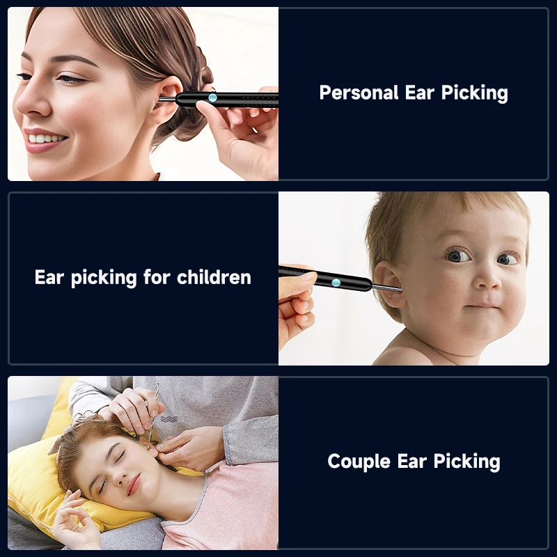 Visual Ear Otoscope HD1080P 4.2mm Camera Ear Pick Kits Digital Ear Sticks Ear Cleaner Endoscope Health Care for Iphone Android