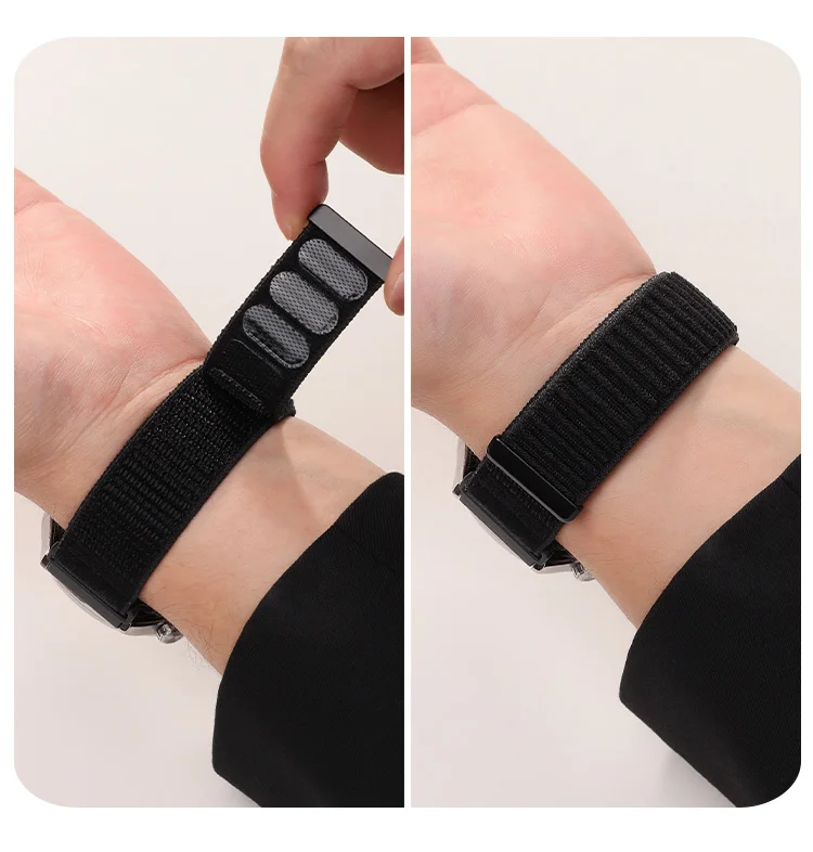 18/20/22mm Braided Nylon Strap for Huawei Watch GT7/6/5/4 46mm 41mm Bracelet for Garmin Forerunner 70 170 55 165 970 570 965 265