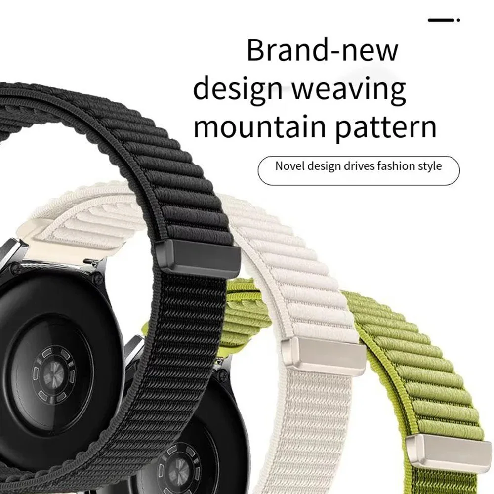 18/20/22mm Braided Nylon Strap for Huawei Watch GT7/6/5/4 46mm 41mm Bracelet for Garmin Forerunner 70 170 55 165 970 570 965 265