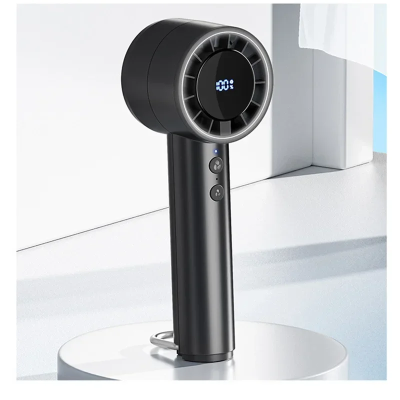 Lenovo Handheld Fan Ice Pack Refrigeration Air Conditioner Portable Silent High-Speed LED Display USB Charging Fan 2026 New