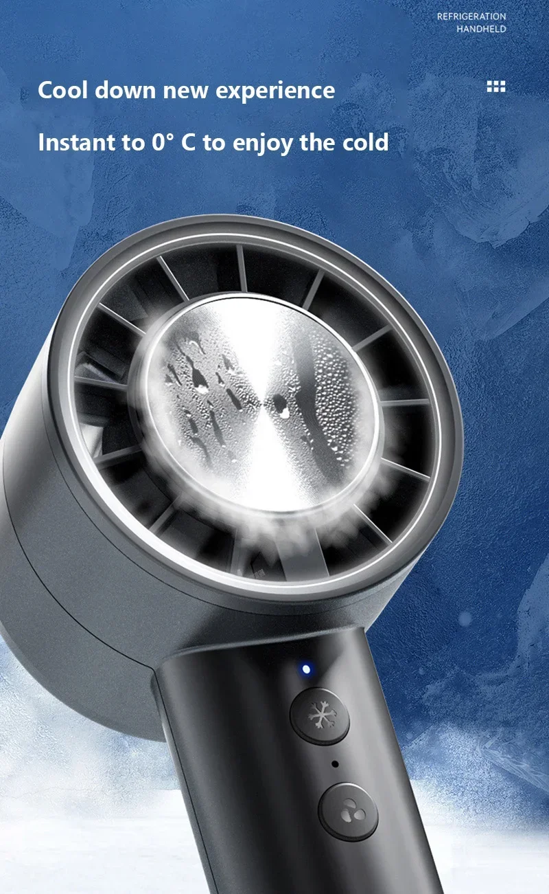 Lenovo Handheld Fan Ice Pack Refrigeration Air Conditioner Portable Silent High-Speed LED Display USB Charging Fan 2026 New