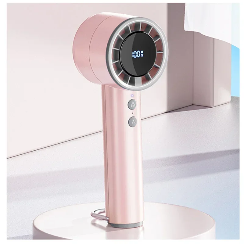 Lenovo Handheld Fan Ice Pack Refrigeration Air Conditioner Portable Silent High-Speed LED Display USB Charging Fan 2026 New