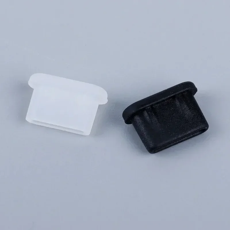 Silicone Type-C Anti-Dust Port Plug & Protector with Cleaning Brush Compatible with iPhone Samsung Xiaomi Huawei Phone Accessory