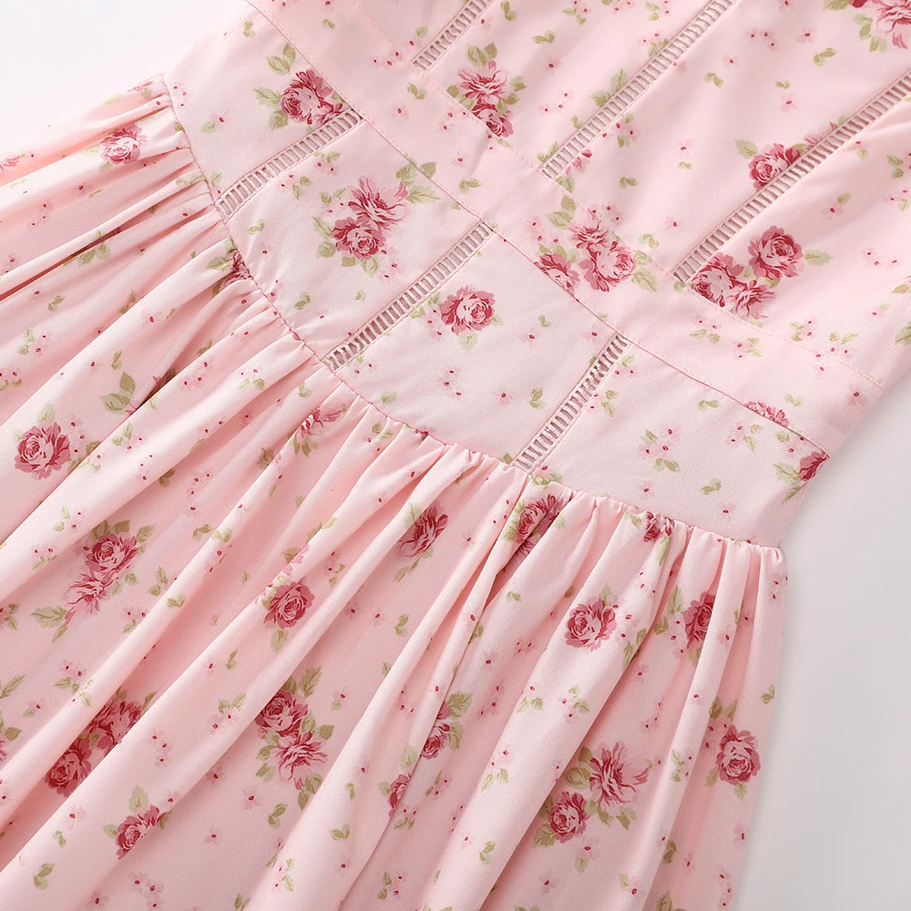 Mingmingxi Women Long Floral Print Spaghetti Strap Maxi Dress Summer Elegant Lace Up Dress Flowy Holiday Party Beach Wear Dress