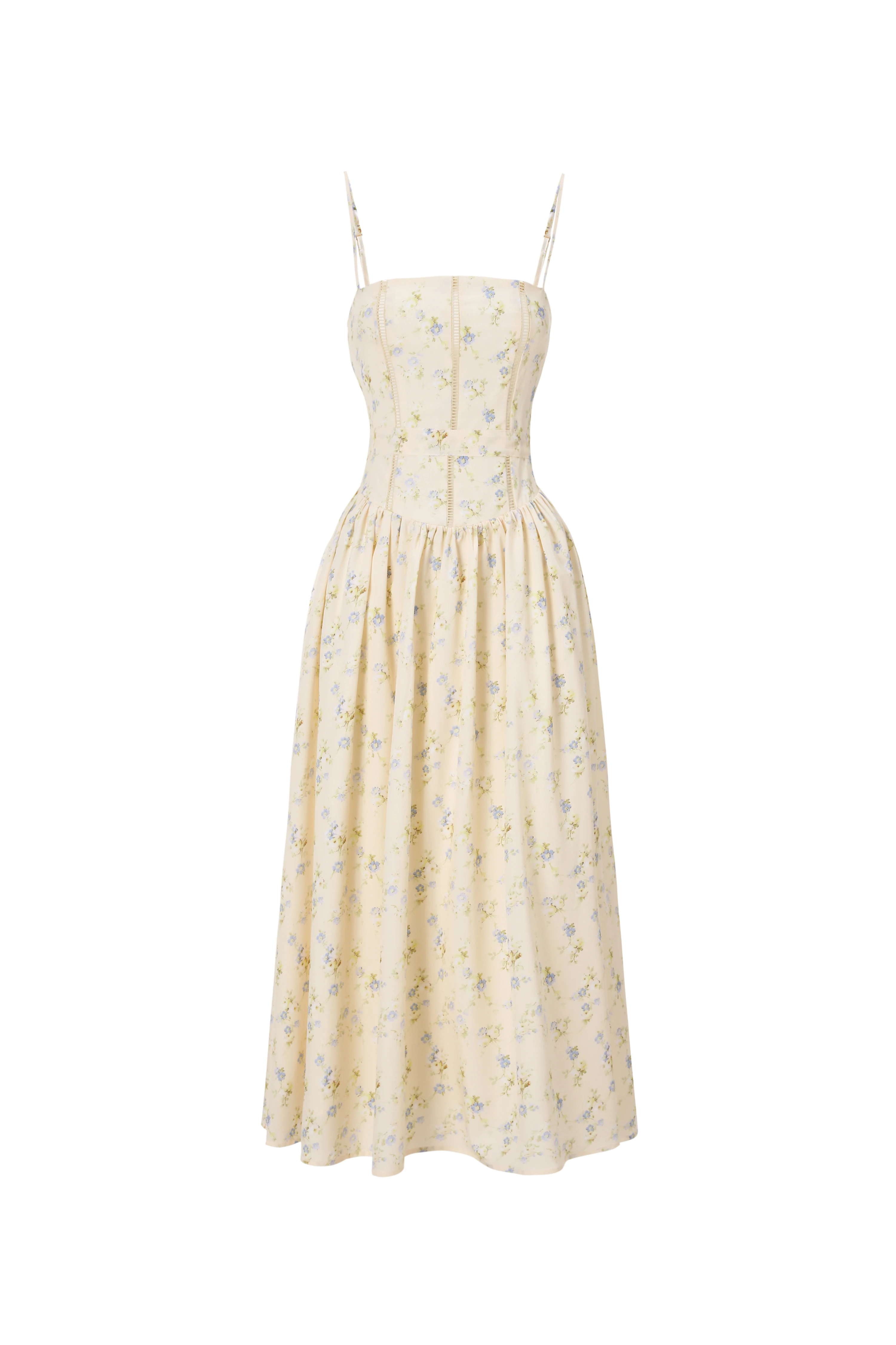 Mingmingxi Women Long Floral Print Spaghetti Strap Maxi Dress Summer Elegant Lace Up Dress Flowy Holiday Party Beach Wear Dress