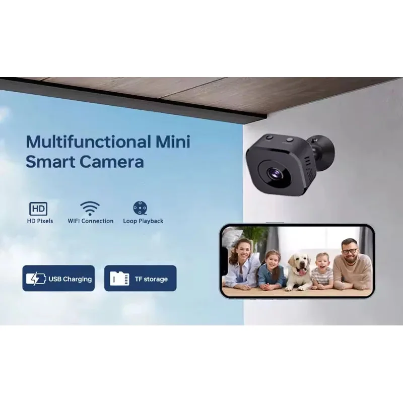 NEW 4K Full HD Wifi Smart Camera Mini Security Surveillance Camera Dual Way Audio Motion Detection Infrared Night Vision HomeCam