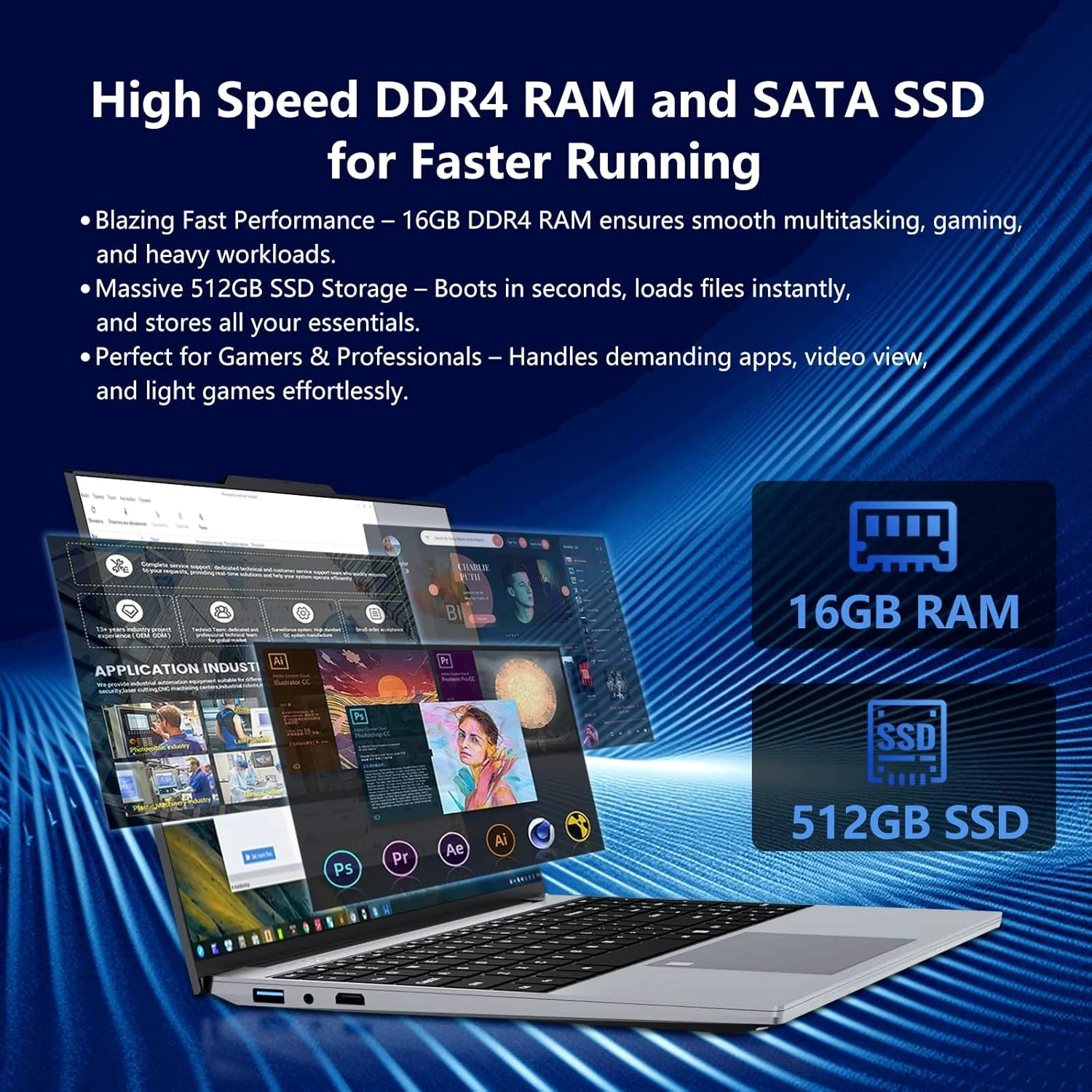 2026 Laptop Windows 11 Pro Intel Core I9 9900 16GB RAM 1TB 2TB SSD 15.6' Office Gaming Laptops Fingerprint UnIock Notebook Computer Protable PC Gamer 1920*1080 4K HD