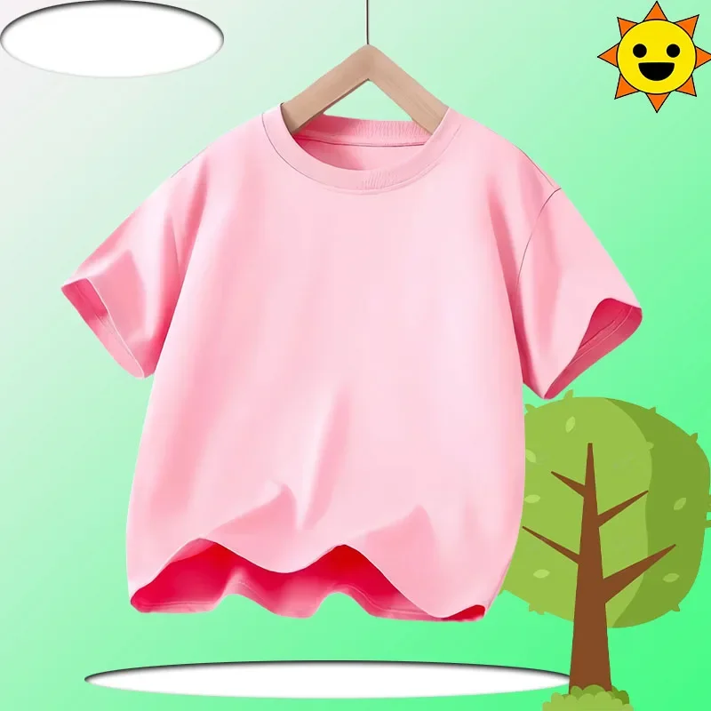 Base Tee White Pink Summer Soft Short-Sleeve Clothes Birthday Gift Minnie Mouse Disney T-shirt Kids Number T-shirts Cute Cartoon