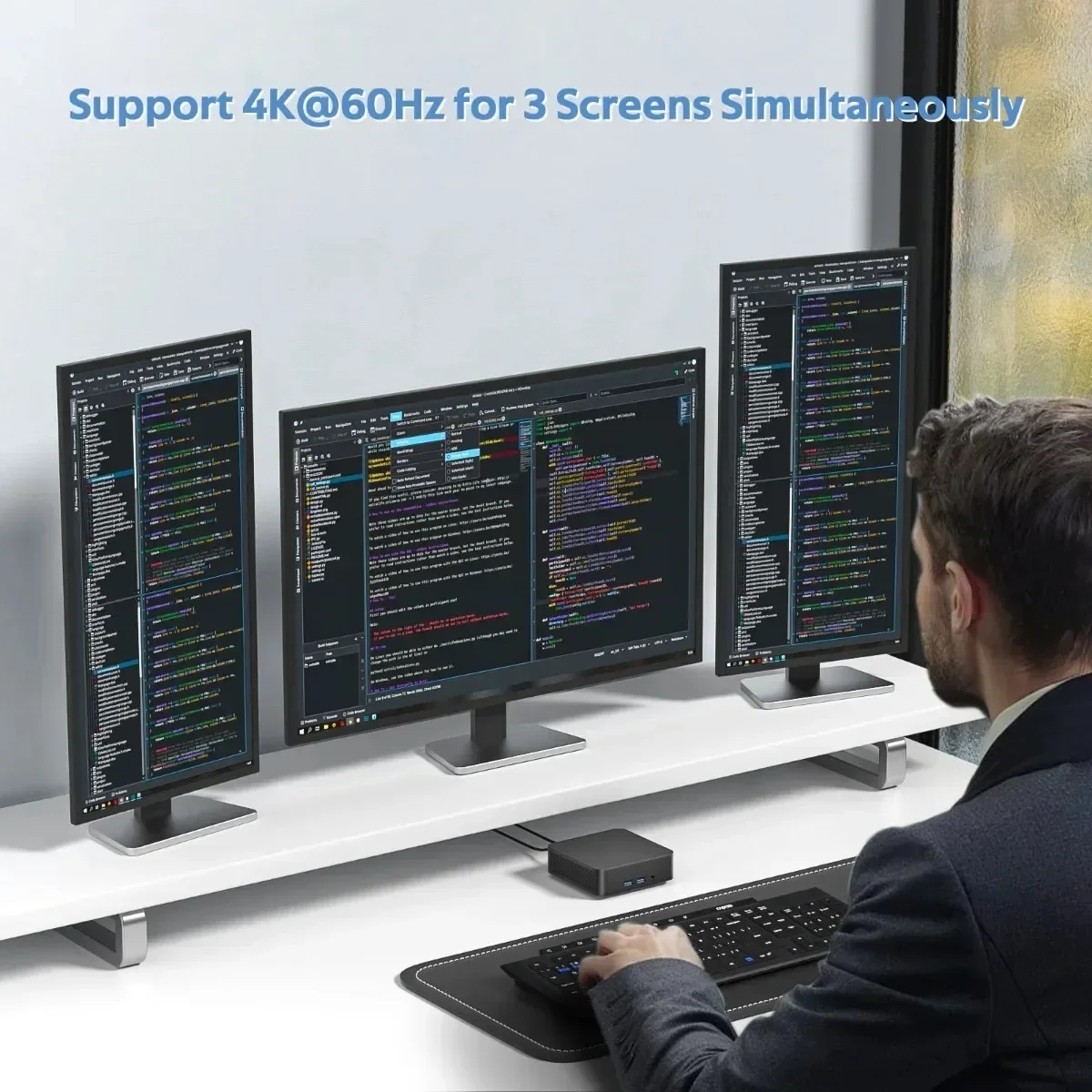 2026 NEW Intel Core I9-10980HK/Intel N150 Portable Mini PC Computer Windows 11 Pro 16GB DDR4 1/2TB SSD Gaming Computer WiFi 6 BT5.2 Office Desktop