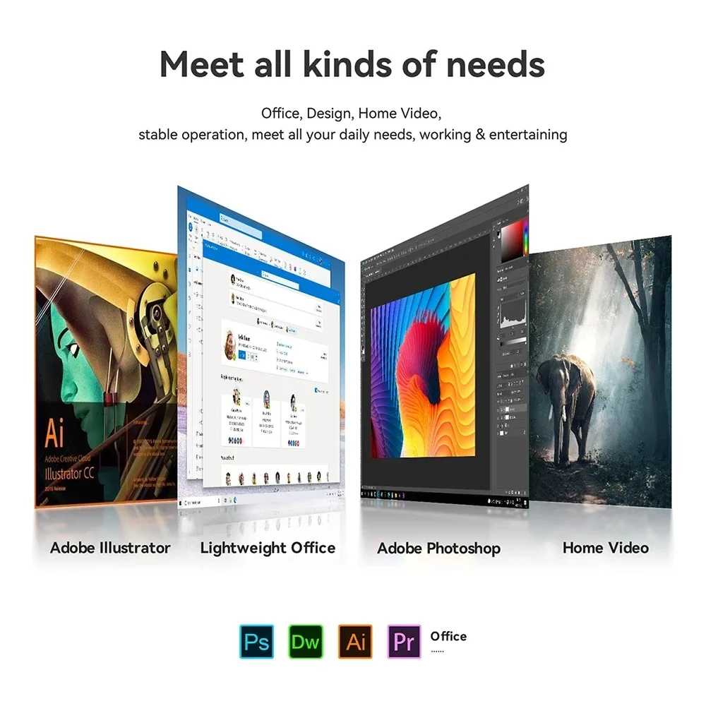 2026 NEW Intel Core I9-10980HK/Intel N150 Portable Mini PC Computer Windows 11 Pro 16GB DDR4 1/2TB SSD Gaming Computer WiFi 6 BT5.2 Office Desktop