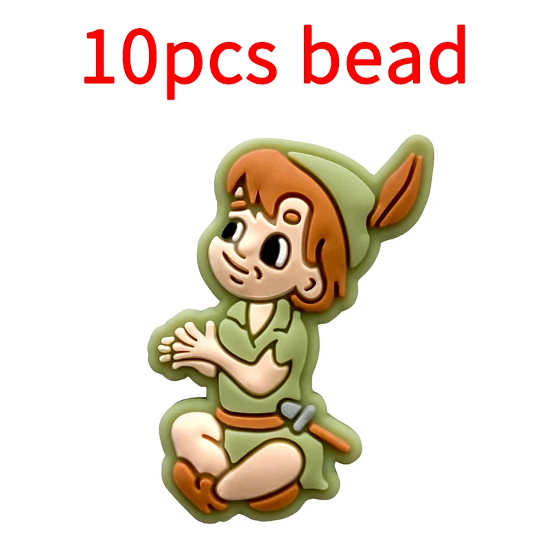 10pcs Silicone Cartoon Bead Baby Pacifier Bead Pacifier Chain Accessories Ornaments