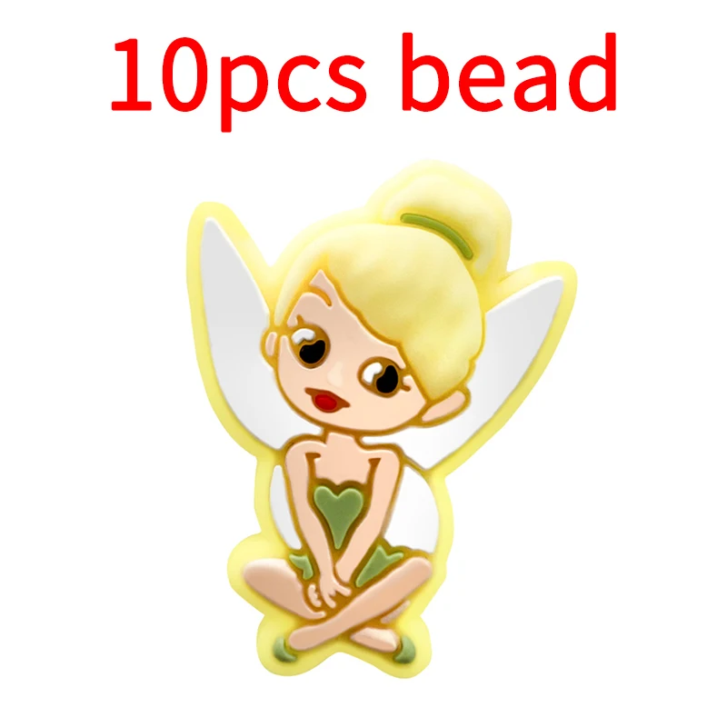 10pcs Silicone Cartoon Bead Baby Pacifier Bead Pacifier Chain Accessories Ornaments