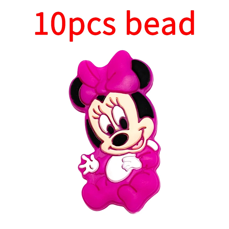 10pcs Silicone Cartoon Bead Baby Pacifier Bead Pacifier Chain Accessories Ornaments