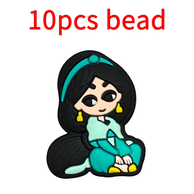 10pcs Silicone Cartoon Bead Baby Pacifier Bead Pacifier Chain Accessories Ornaments