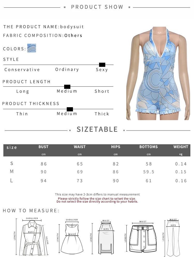 Nibber Fashion Rompers Woman Plaid Patchwork Halter Low-Neck Backless Sleeveless Ruffles Hem Skinny Peach Hip Sexy Playsuits
