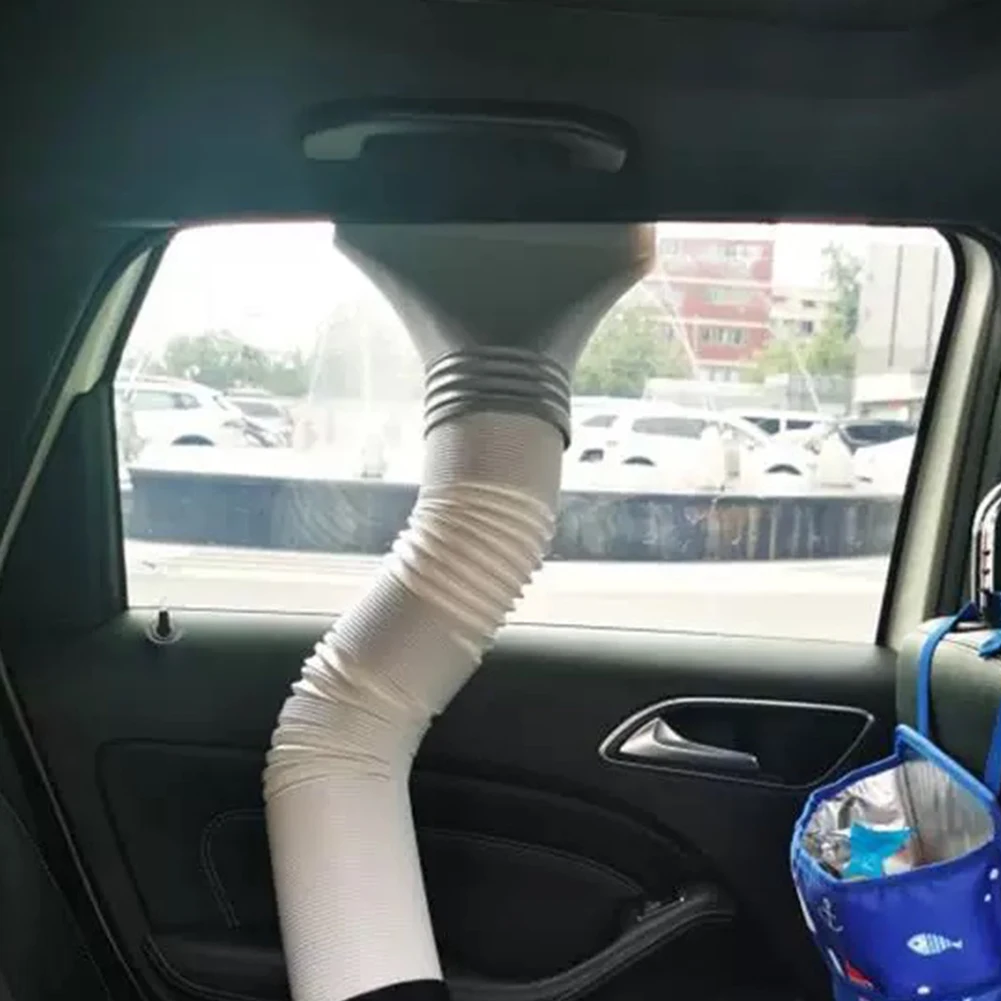 15CM Flat Mouth Joint Exhaust Hose Adapter Portable Mobile Air Conditioner Exhaust Hose Window Duct Pipe Hose Connector Nozzles