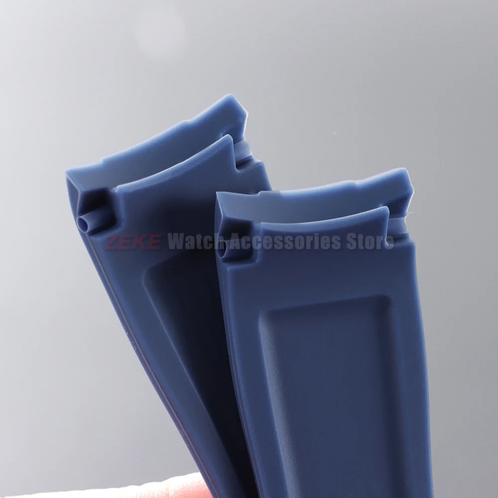 20mm 22mm Rubber Strap for Rolex Curved End Silicone Watch Band for Swatch Universal Men Women Sports Waterproof Wristband Belt