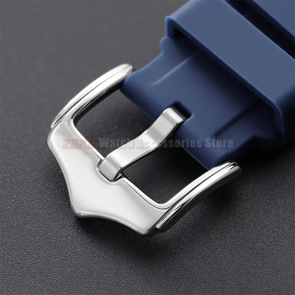 20mm 22mm Rubber Strap for Rolex Curved End Silicone Watch Band for Swatch Universal Men Women Sports Waterproof Wristband Belt