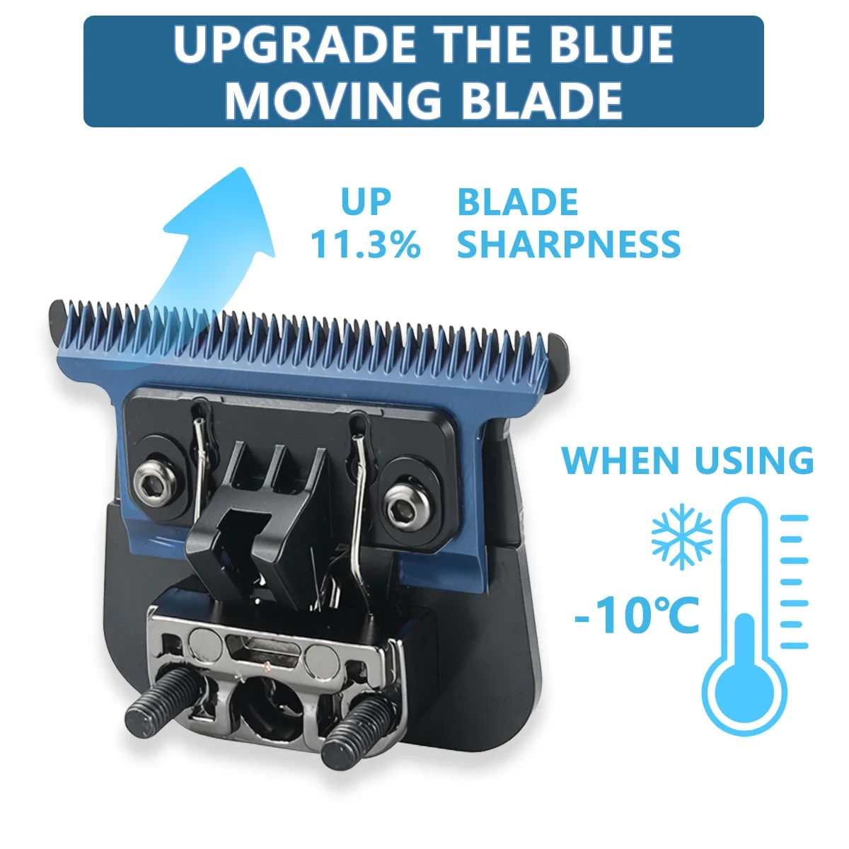 For 707Z Replacement Professional Barber Trimmers DLC Blade Carbon Steel Knife Head Barbershop