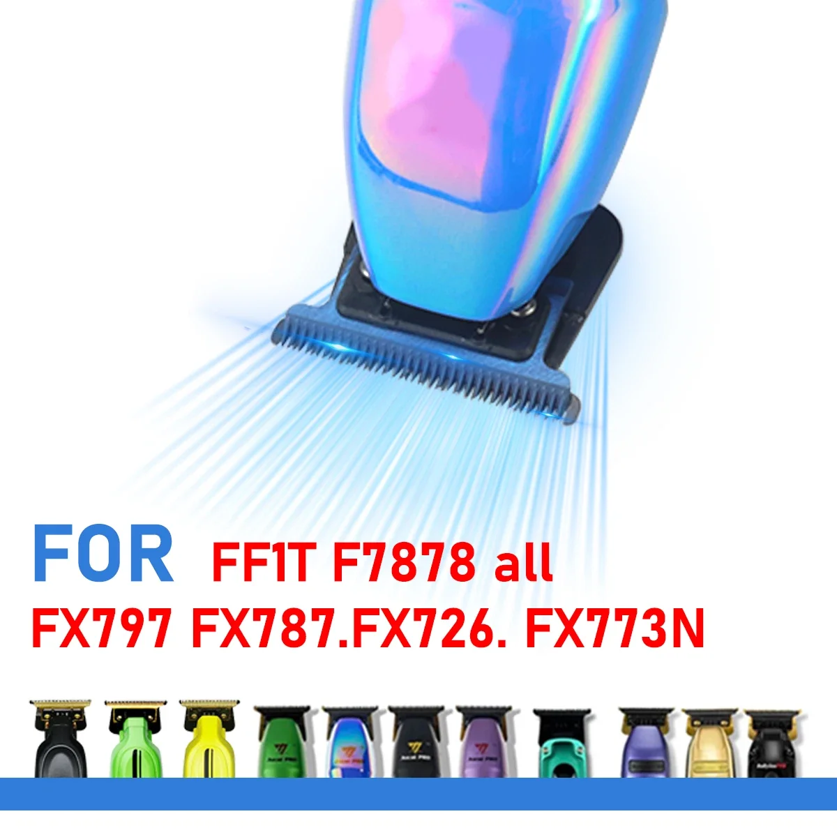 For 707Z Replacement Professional Barber Trimmers DLC Blade Carbon Steel Knife Head Barbershop