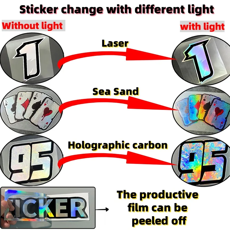 JDM Slow Car Style Superslow Text Waterproof Vinyl Stickers Holographic Multi-Color Decals For Car Motorcycle Decor