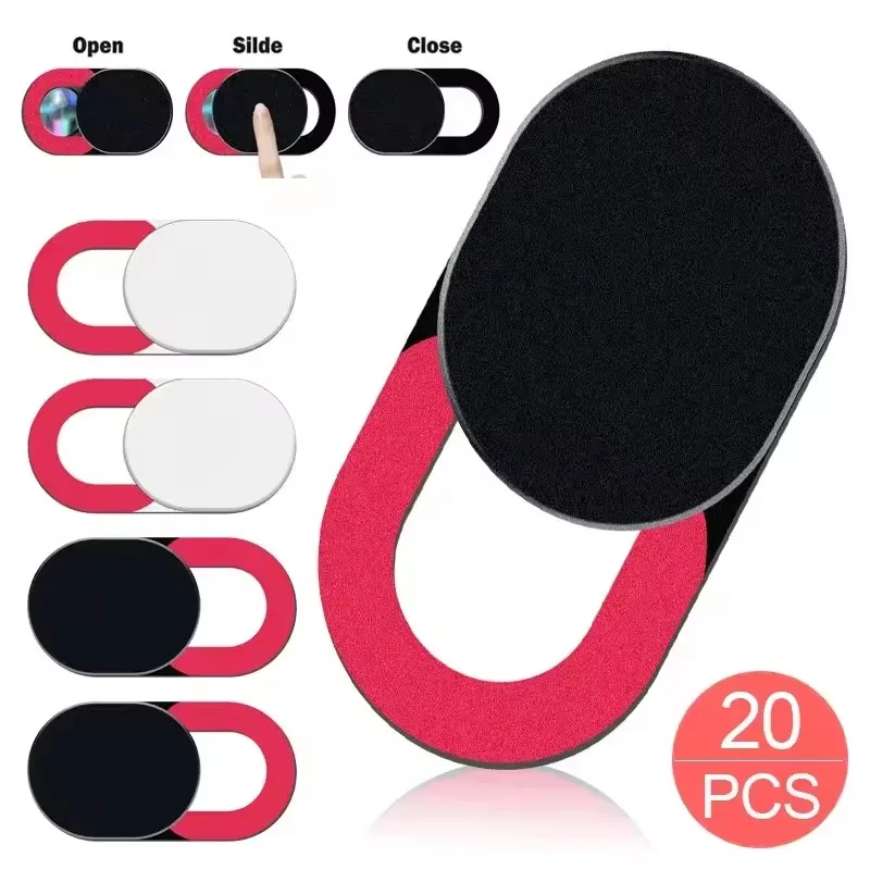 1-20PCS Universal Ultra Thin Laptop Camera Cover Slide Privacy Webcam Stickers for IPhone IPad Computer Camera Blocker Slider