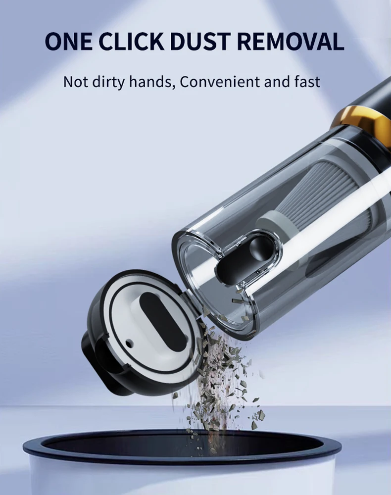 CENRR Portable Wireless Car Vacuum Cleaner Mini Powerful 998000PA Home Appliance Handheld Blower Vacuum Cleaner for Car Cleaner