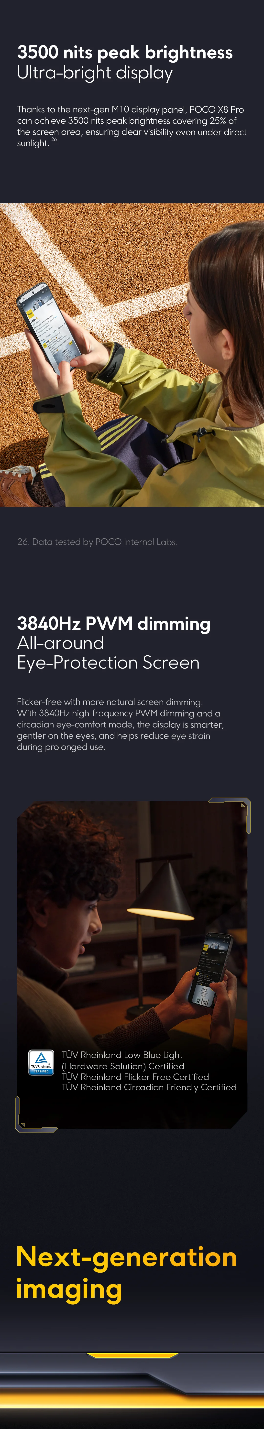 POCO X8 Pro 5G European Version 256GB/512GB 6.59" AMOLED 1.5K 120Hz 6210mAh 50MP OIS IP68 NFC Dimensity 8500-Ultra No Charger