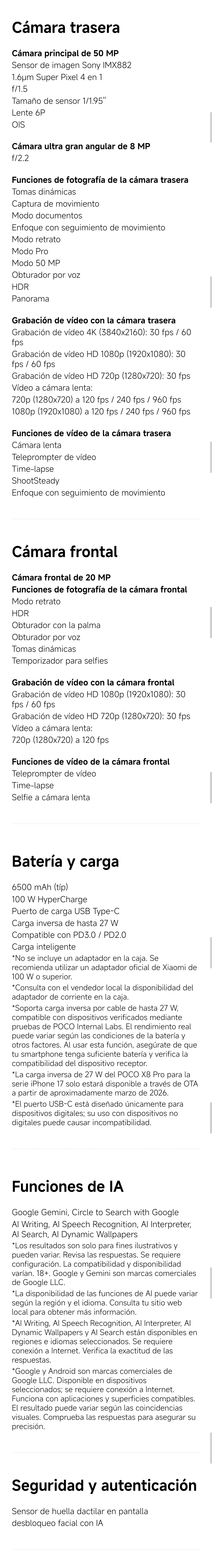 POCO X8 Pro 5G European Version 256GB/512GB 6.59" AMOLED 1.5K 120Hz 6210mAh 50MP OIS IP68 NFC Dimensity 8500-Ultra No Charger