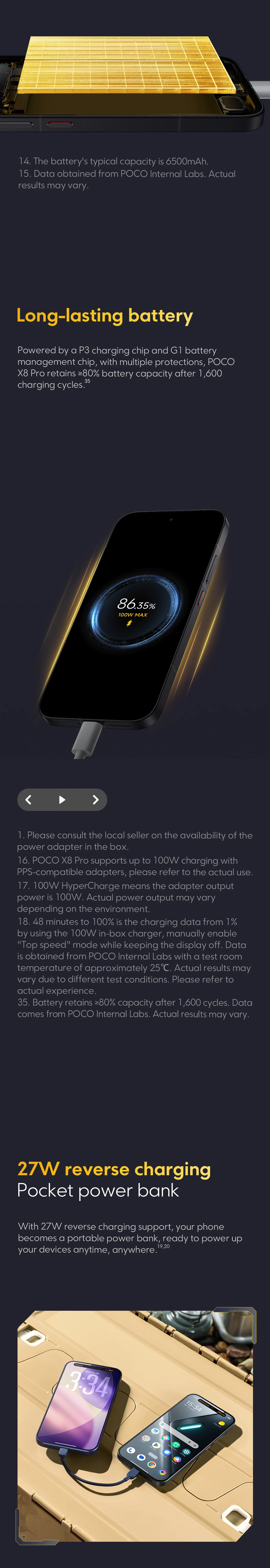 POCO X8 Pro 5G European Version 256GB/512GB 6.59" AMOLED 1.5K 120Hz 6210mAh 50MP OIS IP68 NFC Dimensity 8500-Ultra No Charger