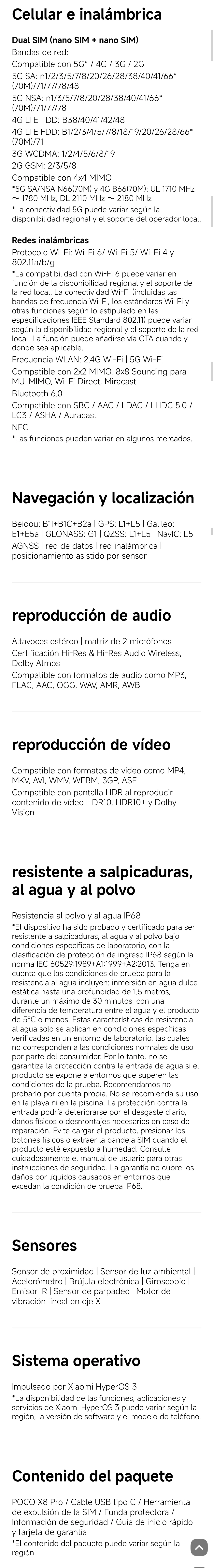 POCO X8 Pro 5G European Version 256GB/512GB 6.59" AMOLED 1.5K 120Hz 6210mAh 50MP OIS IP68 NFC Dimensity 8500-Ultra No Charger