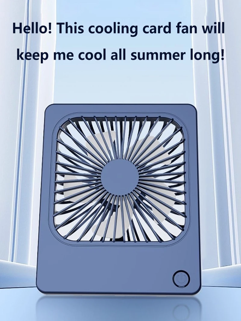 Lenovo Ultra Thin Rechargeable Desktop Fan 3 Speed Portable Mini Table Cooling Fan Type-C Charging for Office Bedroom Travel