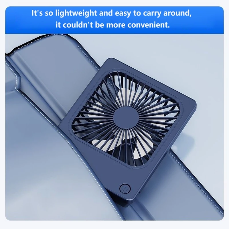Lenovo Ultra Thin Rechargeable Desktop Fan 3 Speed Portable Mini Table Cooling Fan Type-C Charging for Office Bedroom Travel