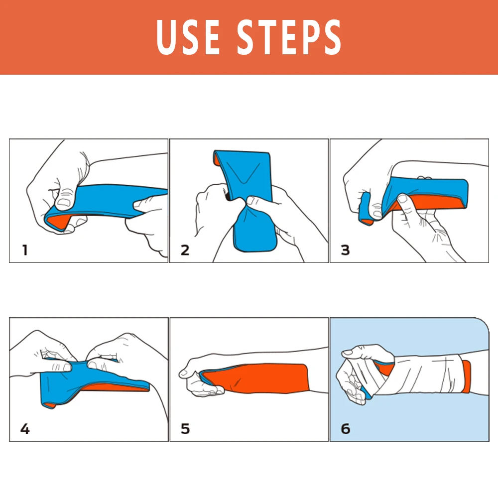Universal Splint Roll Medical-Grade Polymer for Emergency Bone Fixation in Outdoor Survival Kits