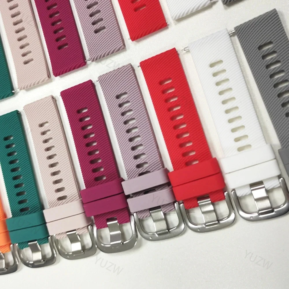 20/22mm Official Strap For Garmin Forerunner 55 245 165 255 265 745 70 170 Music Vivoactive 6 5 Venu Silicone Bands Replacement