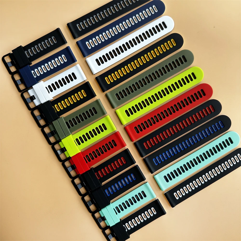20/22mm Official Strap For Garmin Forerunner 55 245 165 255 265 745 70 170 Music Vivoactive 6 5 Venu Silicone Bands Replacement