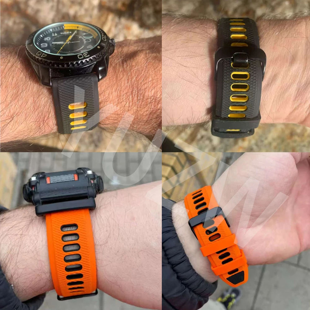 20/22mm Official Strap For Garmin Forerunner 55 245 165 255 265 745 70 170 Music Vivoactive 6 5 Venu Silicone Bands Replacement