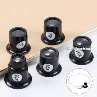 5X 10X 20X Eyeglass Magnifier Clip-On Eye Loupe Magnifying Lens Watchmaker Repair Tool Portable Eyepiece Process Operation Tool