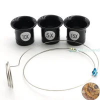 5X 10X 20X Eyeglass Magnifier Clip-On Eye Loupe Magnifying Lens Watchmaker Repair Tool Portable Eyepiece Process Operation Tool