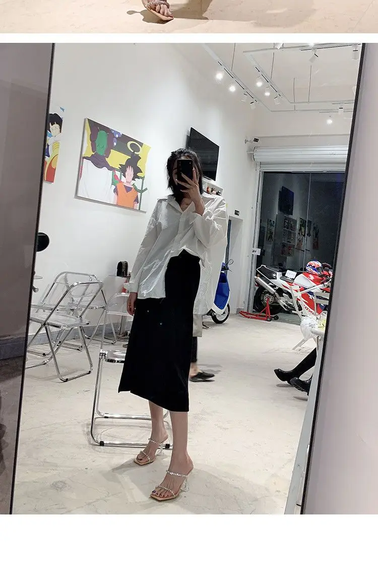 Rhinesters with Slippers, Wear Sandals,2024 Spring/summer Crystal Stiletto Fashion Transparent High Heels, Fashion Women's Shoes
