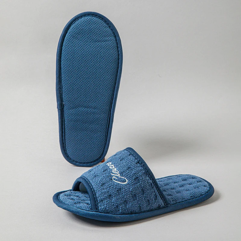 Cotton Casual Home Slippers for Women 2025 Designer Open Toe Slides House Soft Light Summer Elegant Shoes Ladies Flats One Size